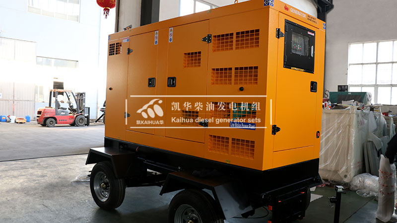 一臺(tái)100KW移動(dòng)式靜音柴油發(fā)電機(jī)組今日成功出廠(chǎng)